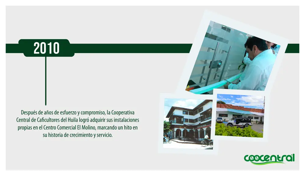 Página 14: Después de años de esfuerzo y compromiso, la Cooperativa Central de Caöcultores del Huila logró adquirir sus i