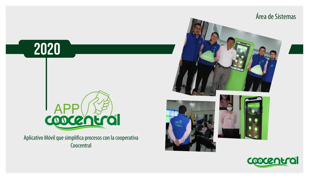 Página 25: 2020 Aplicativo Móvil que simpliöca procesos con la cooperativa Coocentral APP Área de Sistemas