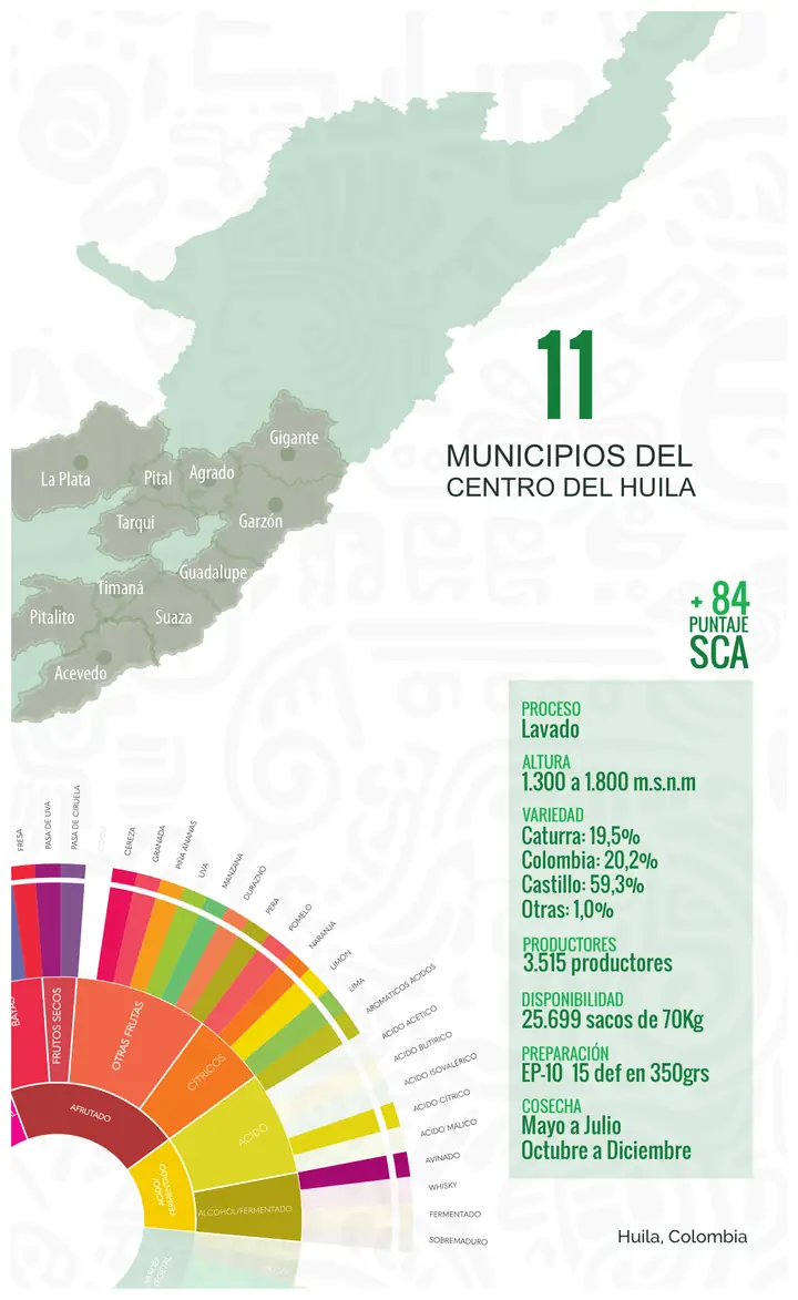 Página 7: Gigante Garzón Agrado La Plata Acevedo Pitalito Guadalupe Suaza Timaná Pital Tarqui 25.699 sacos de 70Kg DISPO