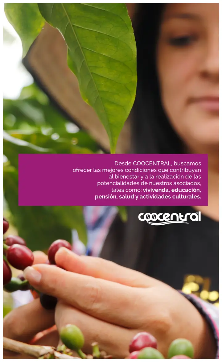 Página 8: Desde COOCENTRAL, buscamos ofrecer las mejores condiciones que contribuyan al bienestar y a la realización de 
